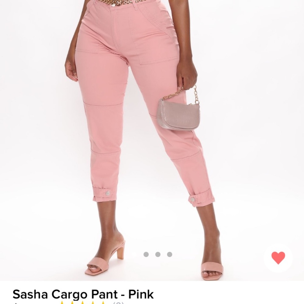 Dusty pink slouchy cargo pants- Fashion Nova